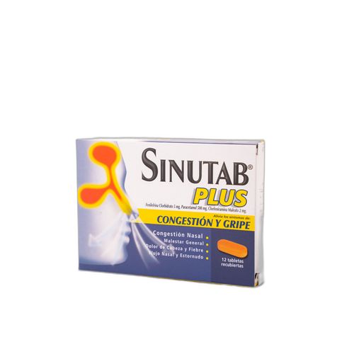 Sinutab Plus 150 Gr Caja X 12 Tabletas Johnson