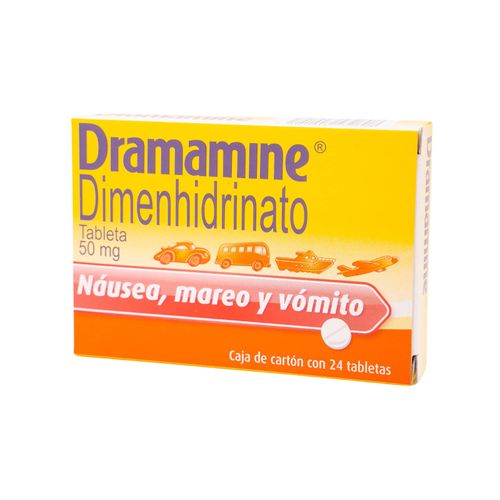 Dramamine Dimenhidrinato 50 Mg Caja X 24 Tabletas Johnson