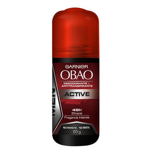 Desodorante Obao Roll On Men Active Frasco X 65 Gr Loreal