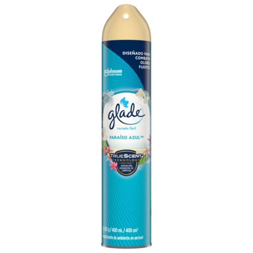 Ambientador Glade Aerosol Paraiso Azul Frasco X 400 Ml Johnson