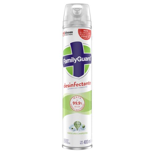 Desinfectante Family Guard Aerosol Fresc Campestre Frasco X 400 Ml Johnson