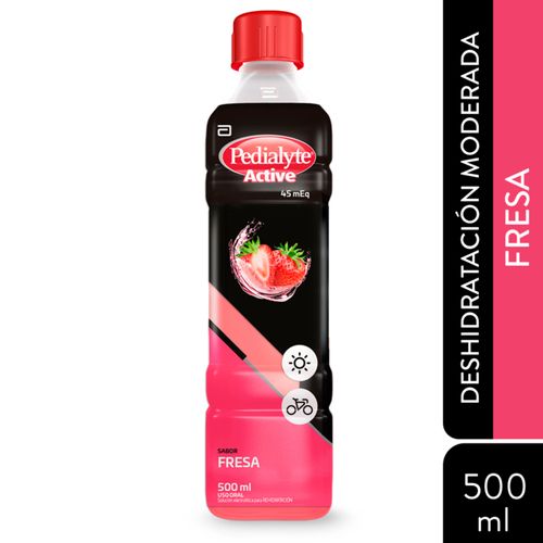 Pedialyte Suero Oral 45 Zinc Fresa Frasco X 500 Ml Abbott