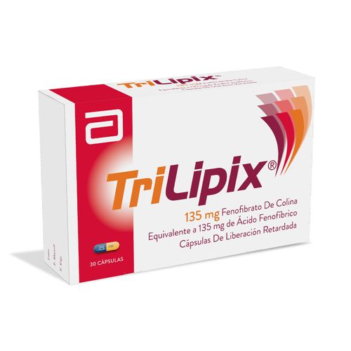 Trilipix Ácido Fenofibrico 135 Mg Caja X 30 Cápsulas Lafrancol