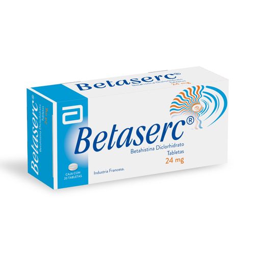 Betaserc Betahistina Clorhidrato 24 Mg Caja X 20 Tabletas Lafrancol