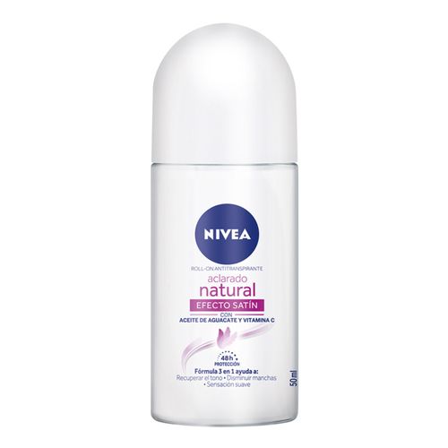 Desodorante Nivea Roll On Aclarado Satin Frasco X 50 Ml Bdf