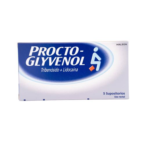 Procto Glivenol Lidocaina 40 Mg Tribenosido 400 Mg Caja X 5 Supositorio Gsk