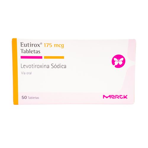Eutirox Levotiroxina Sódica 175 Mcg Caja X 50 Tabletas Merck