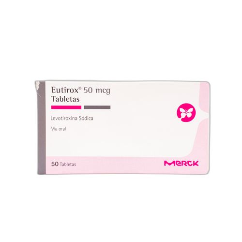 Eutirox Levotiroxina Sódica 50 Mcg Caja X 50 Tabletas Merck