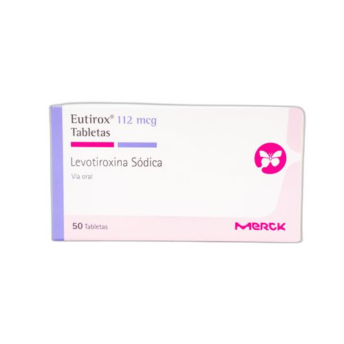 Eutirox Levotiroxina Sódica 112 Mcg Caja X 50 Tabletas Merck
