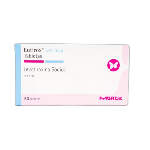 Eutirox Levotiroxina Sódica 125 Mcg Caja X 50 Tabletas Merck