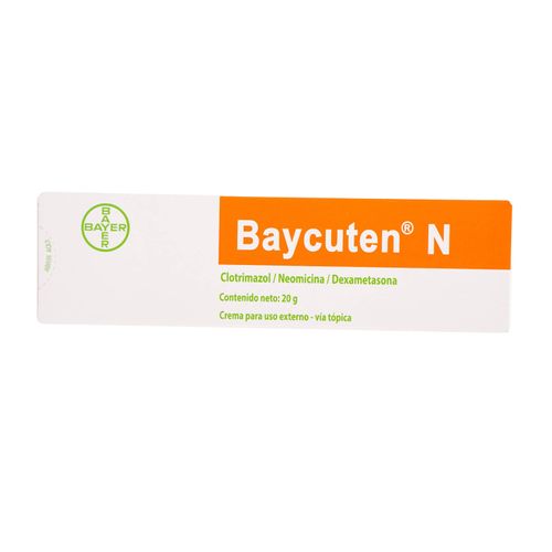 Baycuten N Crema Clotrimazol 1 Gr Dexametasona 0.04 Gr Neomicina Sulfato 0.5 Gr Tubo X 20 Gr Bayer