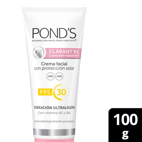 Crema Ponds Clarant B3 Fps30Frasco X 100 Gr Unilever