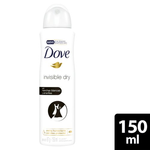 Desodorante Dove Aerosol Invisible Dry Frasco X 150 Ml Unilever