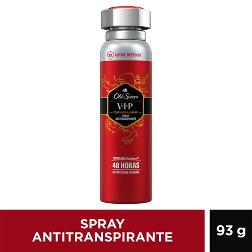 Desodorante Antitranspirante Old Spice Hombre Spray Vip Botella X 93 Gr