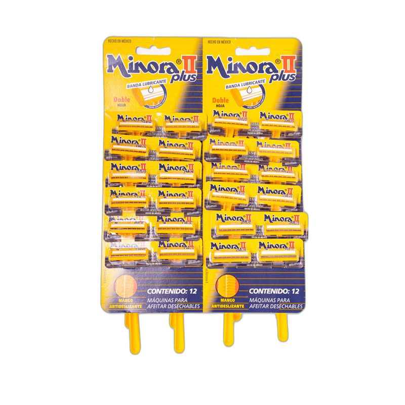maquina-de-afeitar-minora-lubrastrip-mango-largo-displey-24-unidades-procter