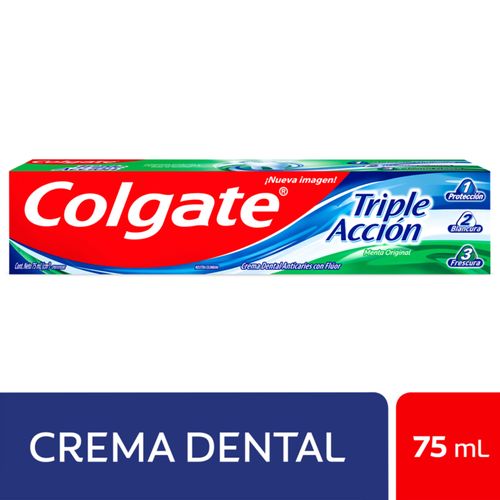 Crema Dental Colgate Triple Acción Tubo X 75 Ml