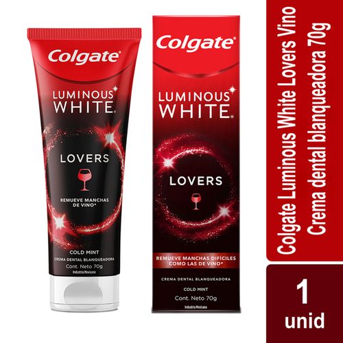 Crema Dental Colgate Luminous White Wine Stains Tubo X 70 Gr