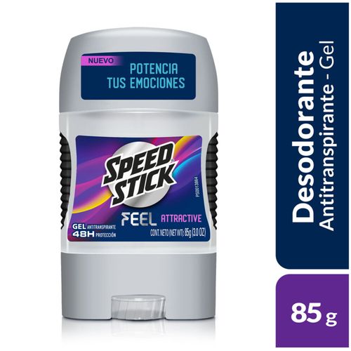 Desodorante Speed Stick Feel Attractive Gel 85 Gr Colgate