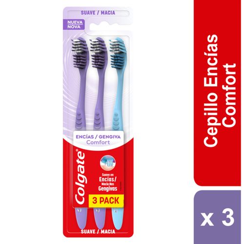Cepillo De Dientes Colgate Gums Comfort X 3 Unidades