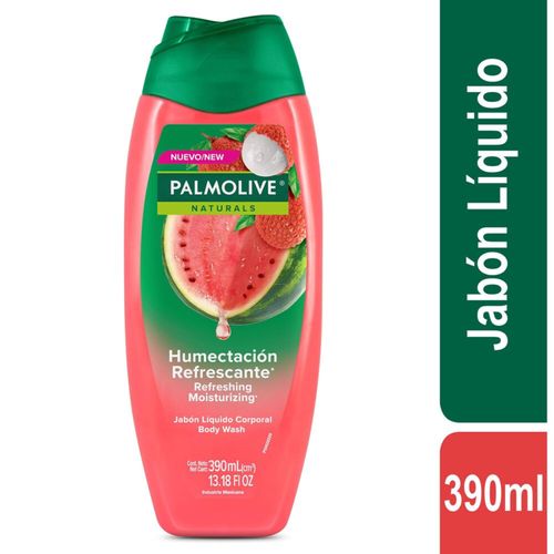 Jabón Palmolive Líquido Corporal Sandia Lychee Frasco X 390 Ml Colgate