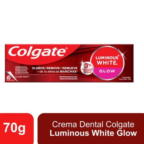 Crema Dental Colgate Luminous White Glow Tubo X 70 Gr