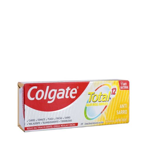 Crema Dental Colgate Total Control Sarro Tubo X 3 Und 75 Ml