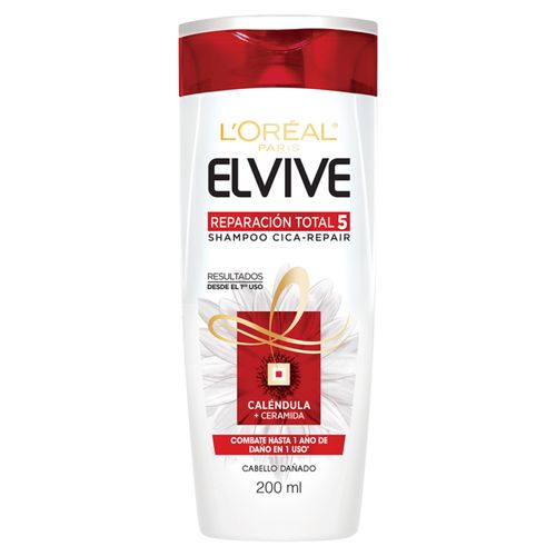 Shampoo Elvive Reparación Total 5 Frasco X 200 Ml Loreal