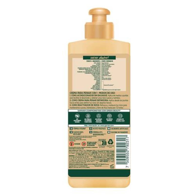 crema-para-peinar-garnier-manteca-de-cacao-repar-intensa-rizos-3-en-1-cabello-rizado-frasco-x-300-ml-loreal