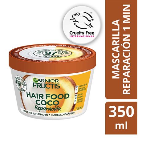Mascarilla Garnier Coco Reparación Para Cabello Maltratado 350Ml Loreal