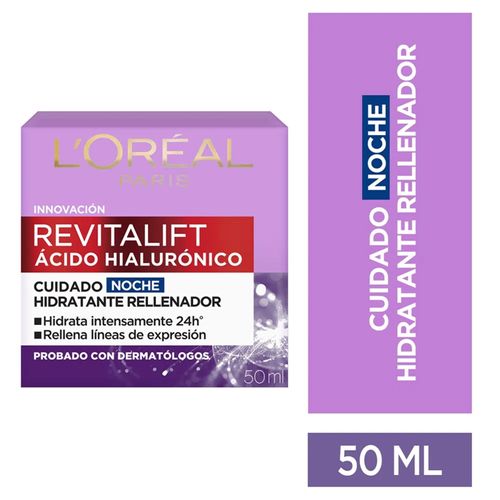 Crema Facial Hidratante Revitalift Ácido Hialurónico 50 Ml