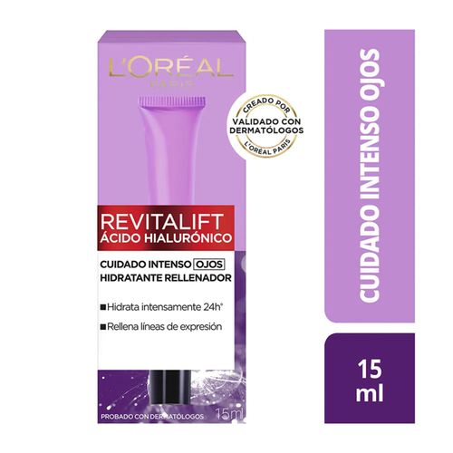 Crema Facial Revitalift Hialuro Ojos Frasco X 15 Ml Loreal
