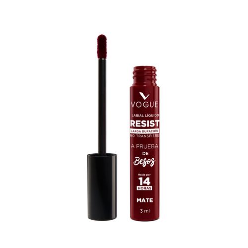 Labial Líquido Vogue Vogue Resist Mate Atrevida Tubo X 3 Ml