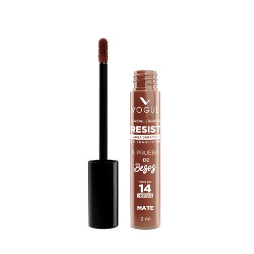 Labial Líquido Vogue Vogue Resist Mate Calida Tubo X 3 Ml