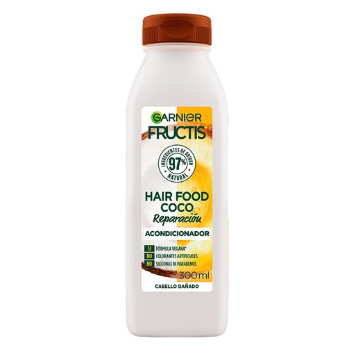 Acondicionador Garnier Fructis Coco Repar Cabello Maltratado Frasco X 300 Ml Loreal