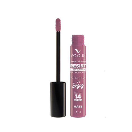 Labial Líquido Vogue Resist Prueba De Besos Tono Linda 3 Ml