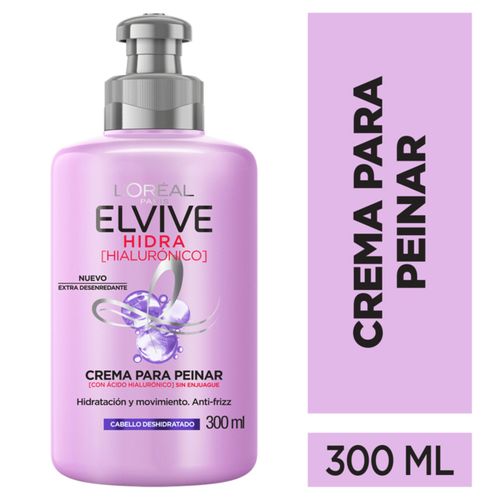 Crema Para Peinar Elvive Hidra Hialurónico Frasco X 300 Ml Loreal