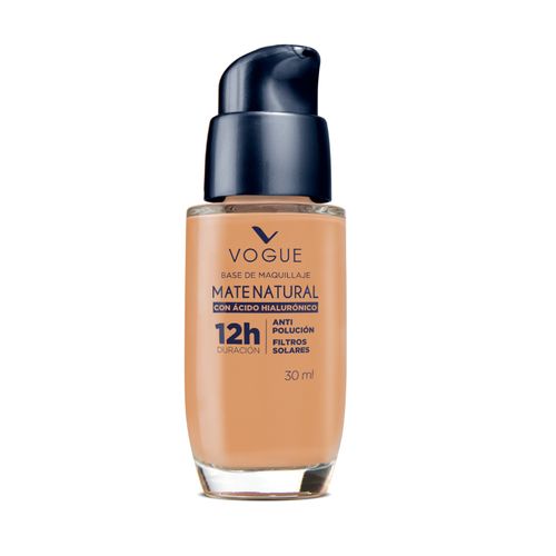 Maquillaje Líquido Vogue Mate Natural Val Ah Bronce Frasco X 30 Ml