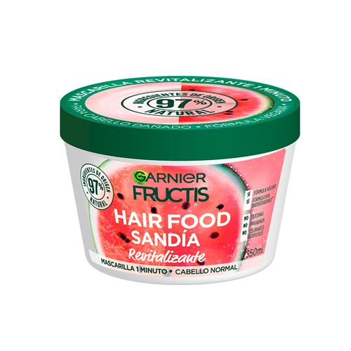 Mascarilla Garnier Fructis Sandia Revitalizador Normal 350 Ml Loreal