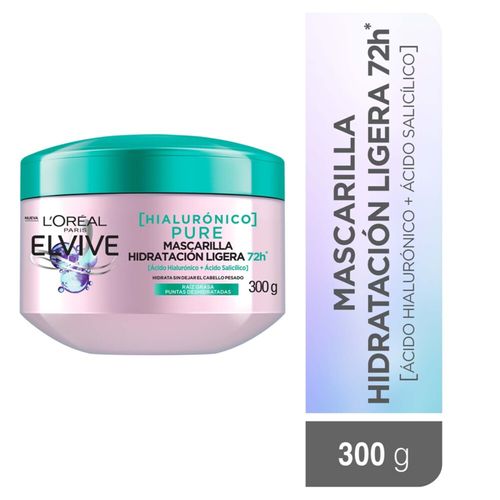 Tratamiento Capilar Elvive Hialuroa Pure 300Gr Loreal