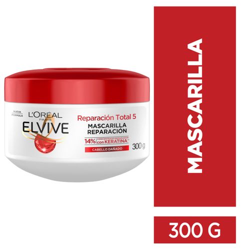 Tratamiento Capilar Elvive Reparación Total Frasco X 300 Gr Loreal