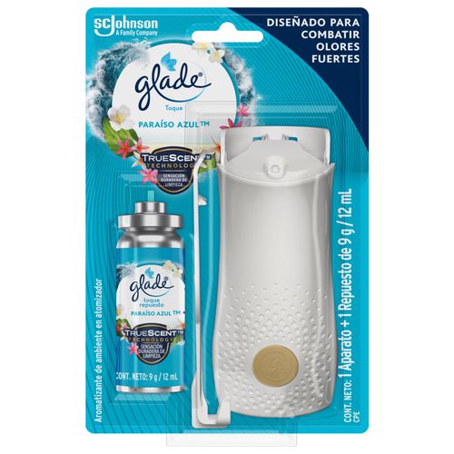 Ambientador Glade Toque Paraiso Azul 9 Gr Sc Johnson