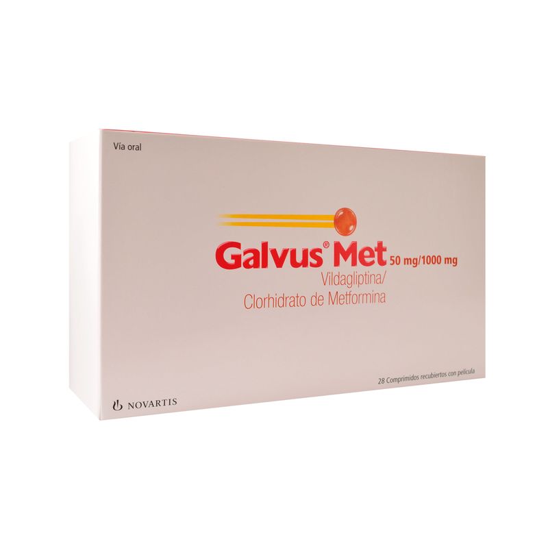 Galvus Met 50 Mg/1000 Mg Caja x 28 Tabletas