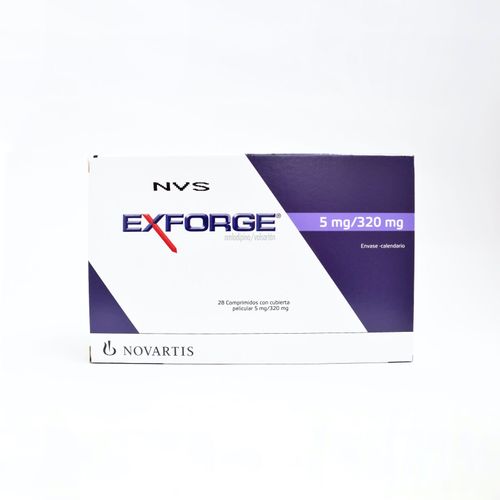 Exforge Amlodipino Valsartan 5 Mg/320 Mg Caja X 28 Tabletas Siegfried