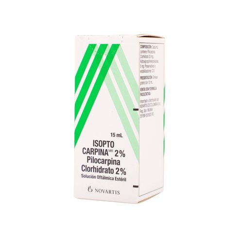 Isopto Pilocarpina Clorhidrato 2% Solución Oftálmica Frasco X 15 Ml Axon