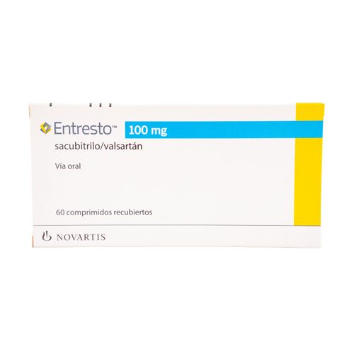 Entresto Valsartan Comprimidos 100 Mg Caja X 60 Tabletas Novartis