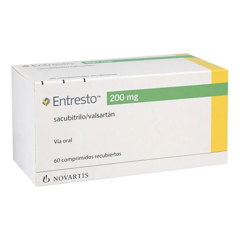 Entresto Valsartan Comprimidos 200 Mg Caja X 60 Tabletas Novartis