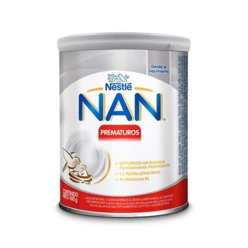 Fórmula Infantil Nan Prematuros Lata X 400 Gr Nestle