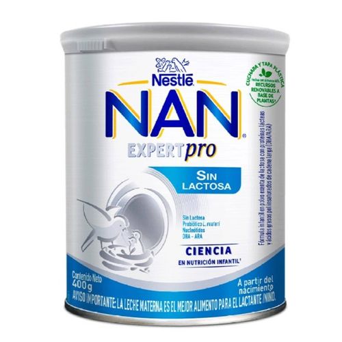 Fórmula Infantil Nan Sin Lactosa Lata X 400 Gr Nestle