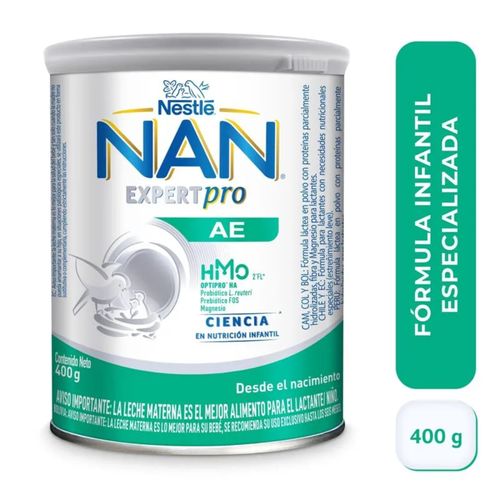 Fórmula Infantil Nan Ae Hmo Lata X 400 Gr Nestle