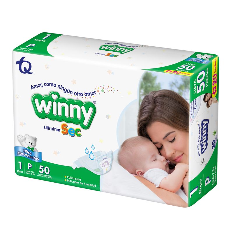 Winny Sec E1 50 Unidades + Toallas Aloe